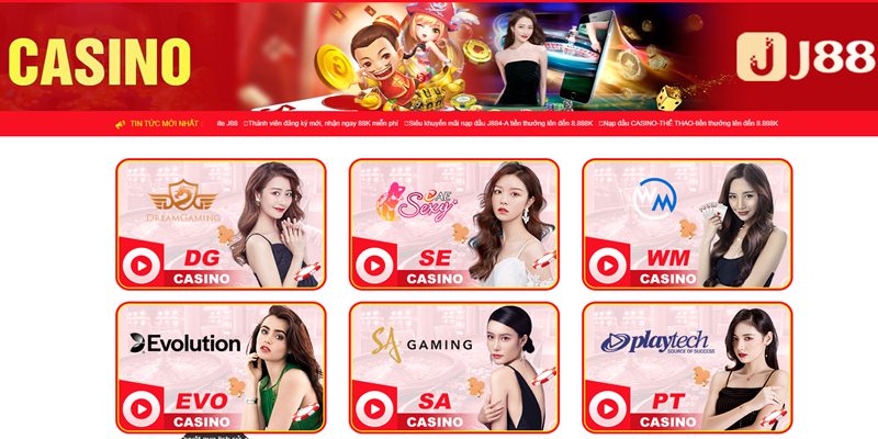 Giải trí đẳng cấp cùng các sản phẩm Live Casino